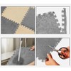 10Pcs Plush Foam Interlocking Carpet Tiles 11.8 X 11.8in Anti