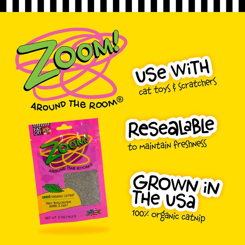 Petmate Organic Catnip - Hoots Zoom Around the Room Catnip