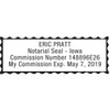 MaxMark Notary Stamp for State of Iowa- Self Inking Stamp