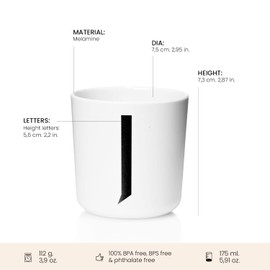 【DESIGN LETTERS】MELAMINE CUPS　メラミンカップ J