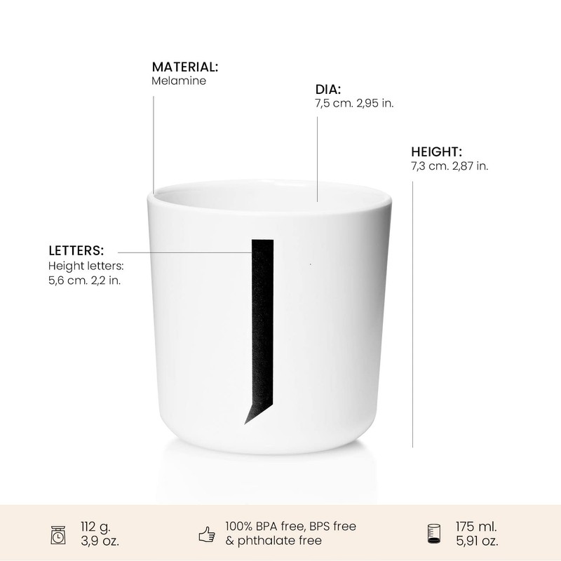 【DESIGN LETTERS】MELAMINE CUPS　メラミンカップ J