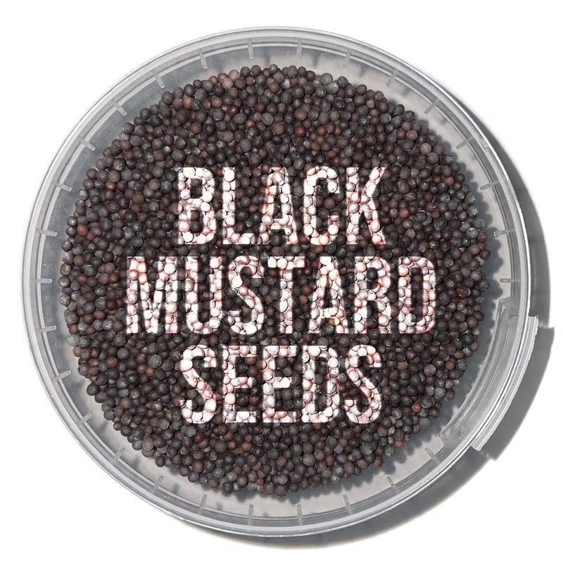 Black Whole Mustard Seeds - 100g