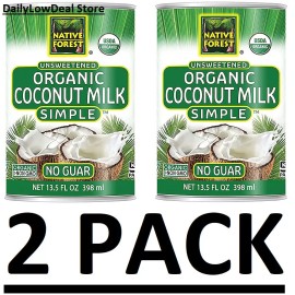 Native Forest 2 PACK - Native Forest - Simple Coconut Milk Organic Unsweetened - 13.5 fl. oz.