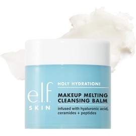 E.l.f. - ¡Sagrada hidratación! Bálsamo limpiador que derrite el maquillaje, limpiador facial y desmaquillante, con ácido hialurónico para hidratar la piel, 2 onzas