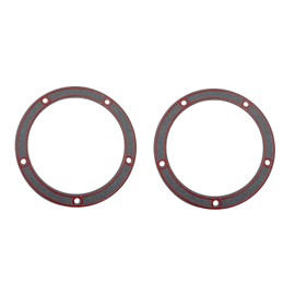 2PCS 5 Holes Twin Cam Derby Cover Gasket Compatible with Harley Touring Dyna Electra Glide Softail Fatboy FXD 1999-2016 Replace 25416-99 25416-99C