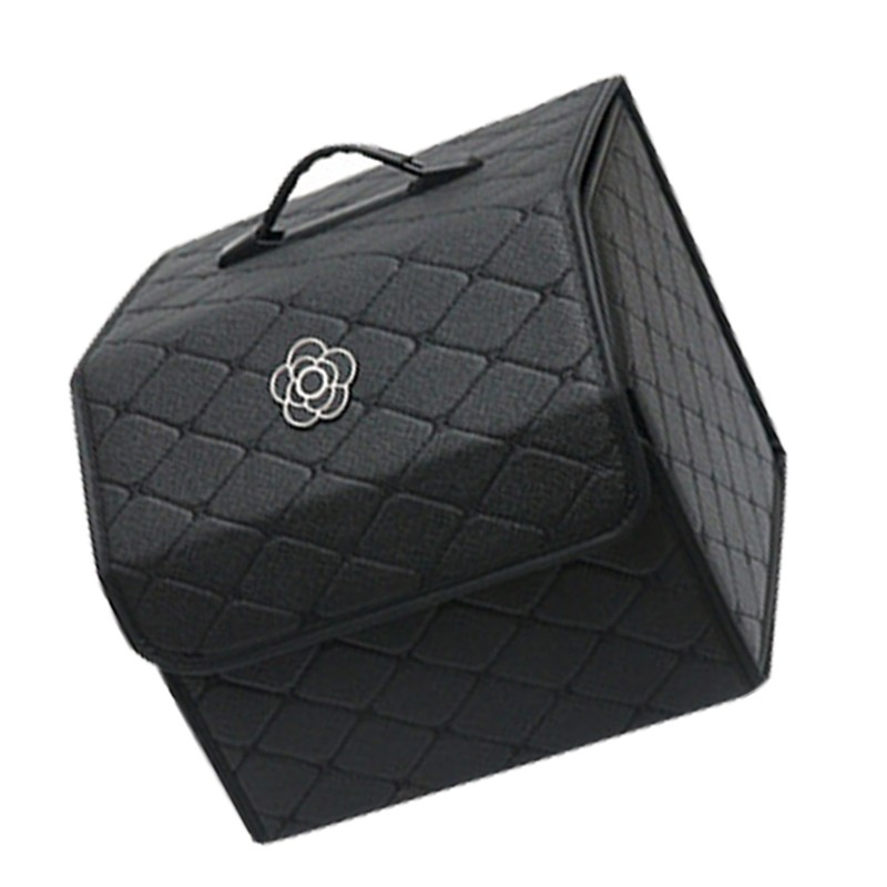 Car Trunk Storage Organizer High Capacity Multipurpose Pu Leather Portable