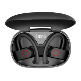 Audifonos Inalambricos, Audífonos Bluetooth 5.3 con Pantalla Digital LED,Estéreo HiFi Audífonos Inalámbricos, Llamada ENC HD Y IPX7 Impermeable,Audífonos Deportivos con Gancho para Android