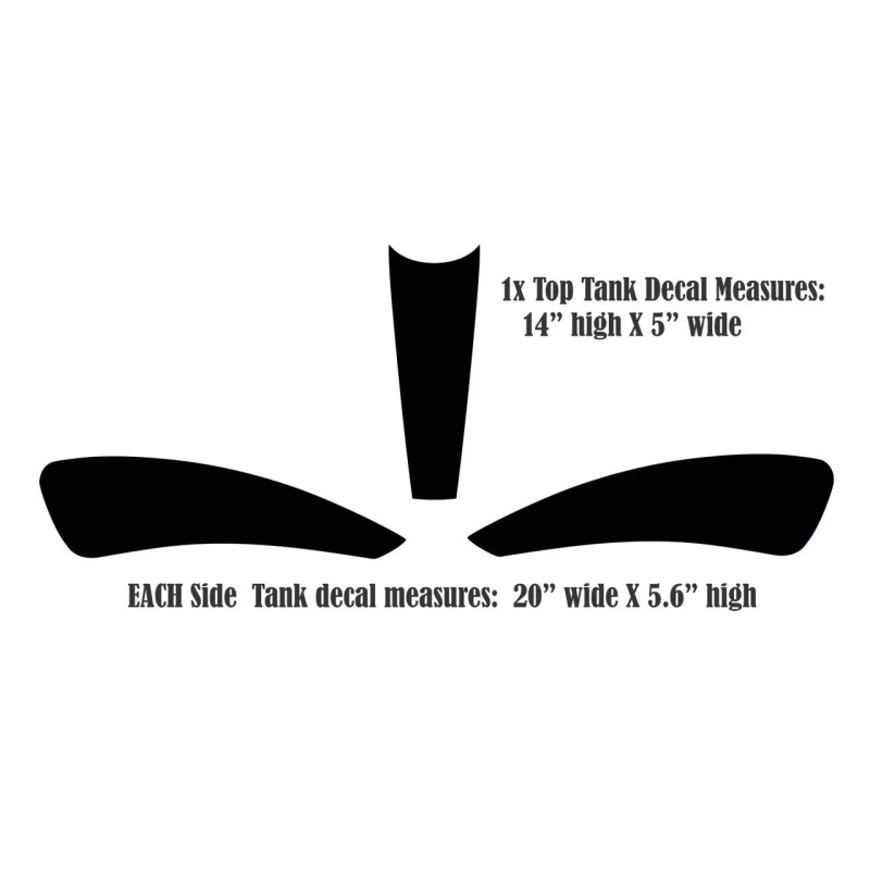 East Coast Vinyl Werkz Indian Scout motorcycle tank decals -3pc