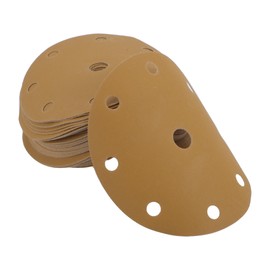 VekAuto 50 Stk. Schleifscheiben, 6" 9 Loch 400 Körnung Universal für Metall, Holz, Automobilreparatur Haltbarkeit Aluminiumoxid-Papierbasis Gelb