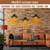 Retisee 6 Pieces Industrial Pendant Lights E26 E27 Base Black