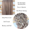Light Ash Brown Braiding Hair Pre Stretched for Boho Braids