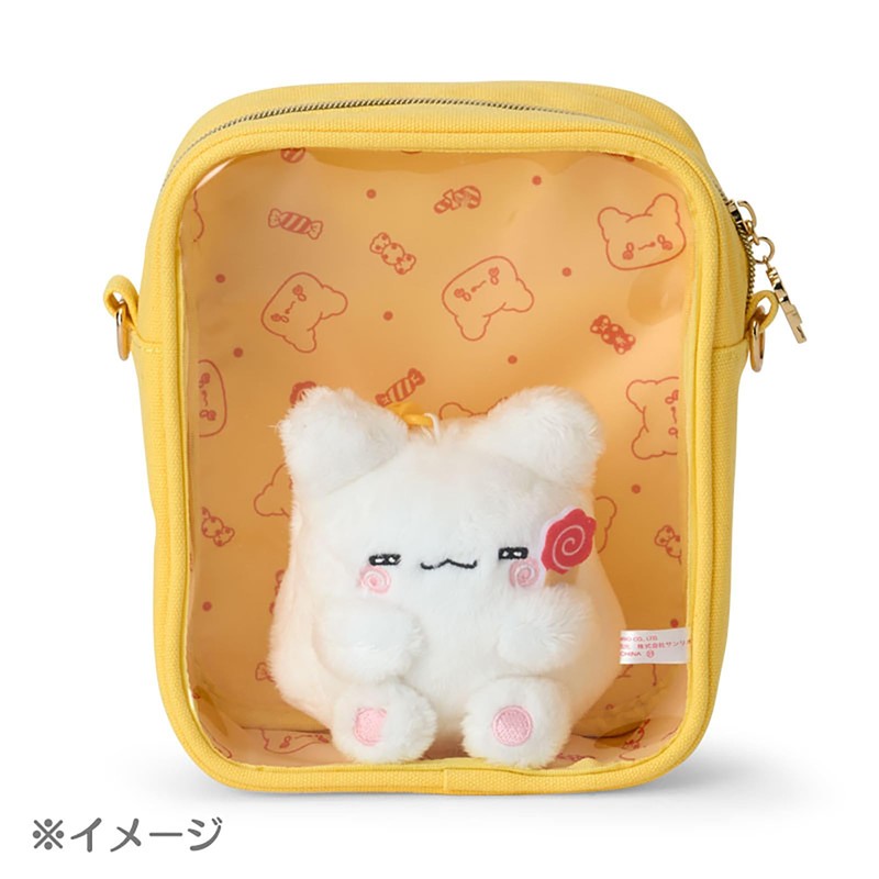 Sanrio 485110 Hanamaru Ghost Shoulder Bag, Cotton, Polyester, PVC, Steel,