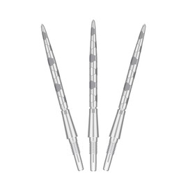 TARGET Darts Swiss Point Storm Steel Dart Points, Onyx (3 Pack Set of Tips) 35MM – Silver | Change Dart Points, Spare Tips, Professional Darts Accessories