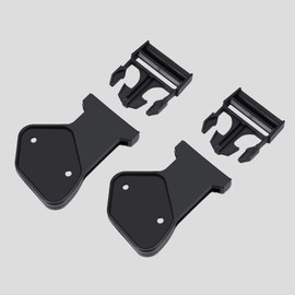 A & UTV PRO Door Net Buckle Clips for Can Am Defender,Front Door Side Safety Net Fastener Base Support Quick Side Release Buckles Accessories, Black,2 Pair