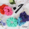 Jumbo Cotton Scrunchie Hair Tie - Light Heather