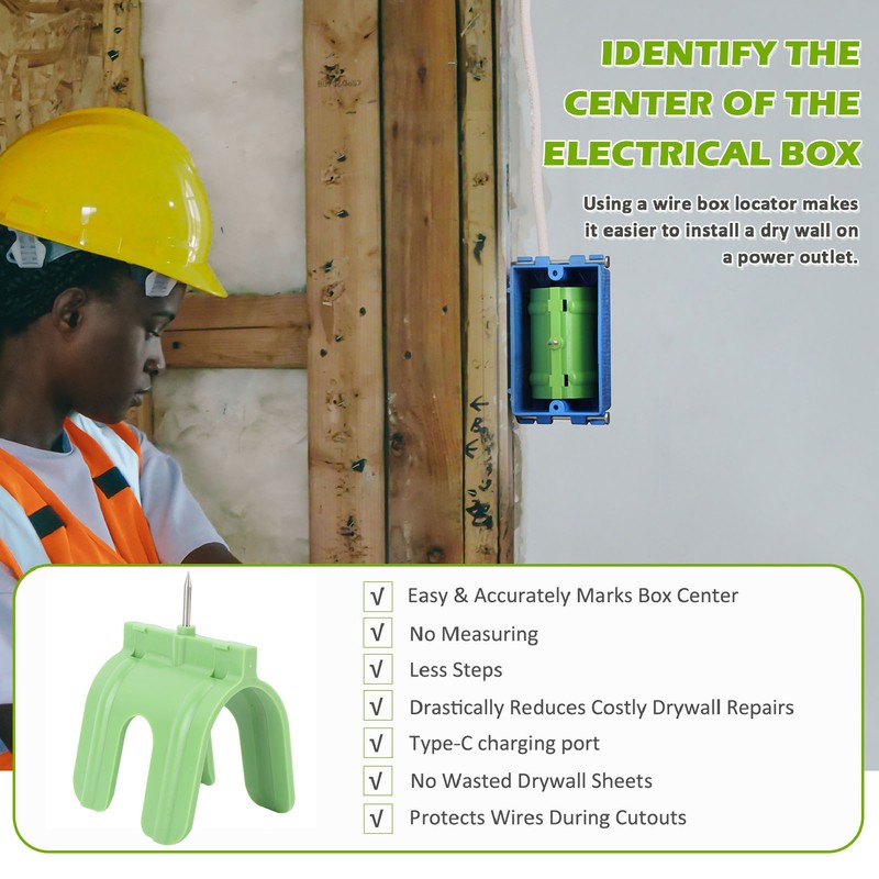 5PCS Drywall Marking Tool Accurate Marking Dry Wall Electric Box