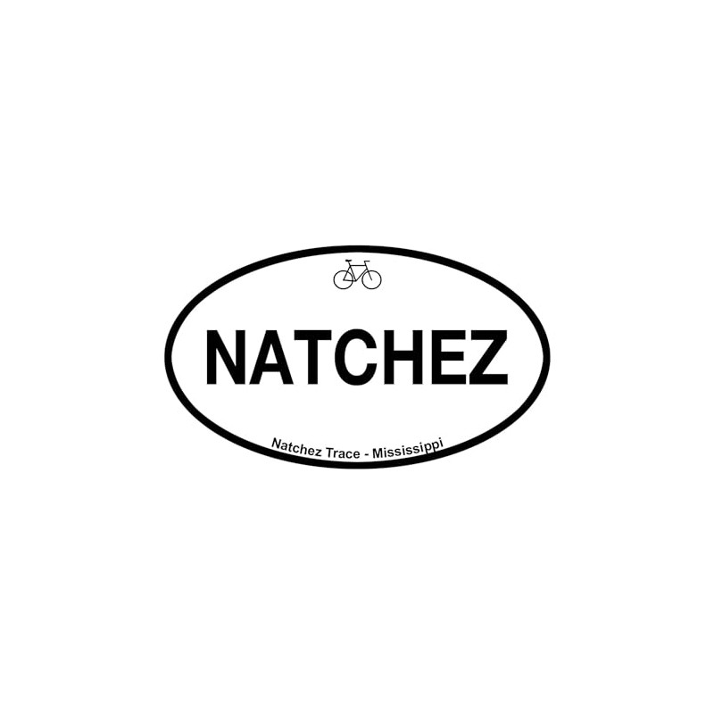 CafePress Natchez Trace Oval Car Bumper Sticker