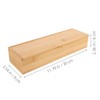 PRETYZOOM Wooden Chopstick Box, Silverware Storage Box with Lid, Kitchen