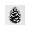 'Single Pine Cone ' 108mm Square Ceramic Tile (TD00032041)