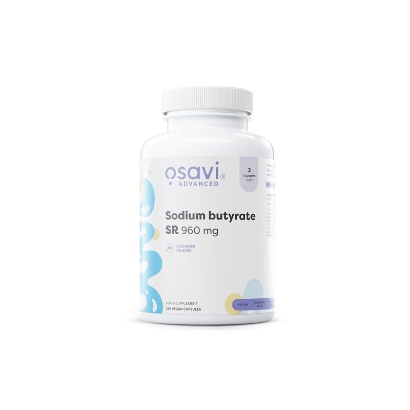 Sodium Butyrate SR, 960mg - 120 Vegan Capsules