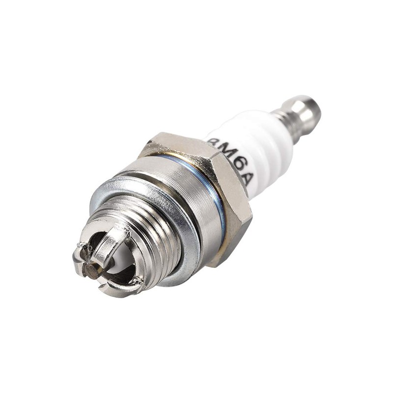 sourcing map 2 pieces BM6A spark plug 3 electrode for