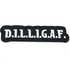 D.I.L.L.I.G.A.F Iron On Sew On Cosplay Embroidered Patch