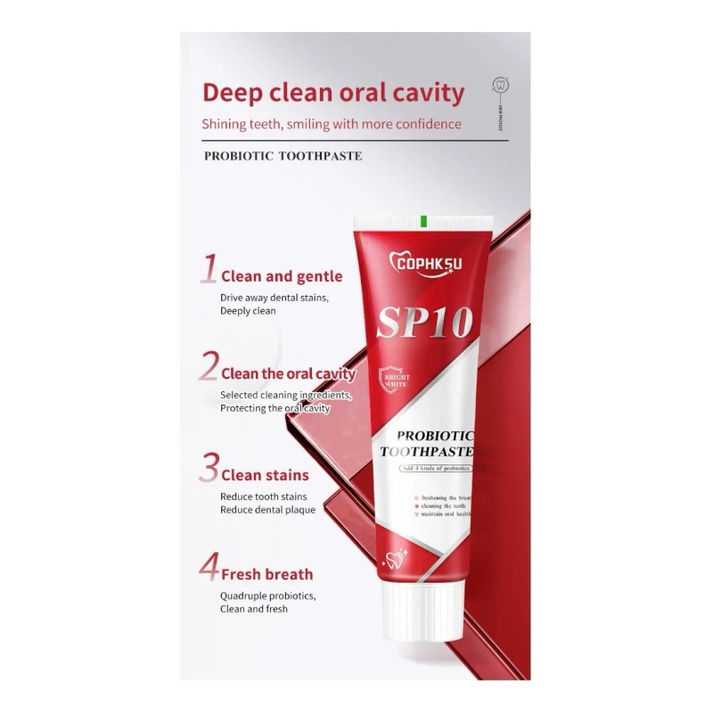 3x Pasta Dientes Probiótica Sp-10 Para Blanquear Los Dientes
