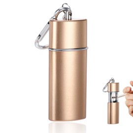 Pocket Ashtray Odour-Proof, Pocket Ashtray, Ashtray for On the Go (Gold)