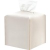 Tissue Box Cover Holder 2 Piece,Square Premium PU Leather Decorative
