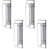 Weysat 4 Pcs Mirror Closet Door Pulls Handle Adhesive Self