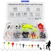 GZhaizhuan Pack of 50 Jig Heads Fishing Hooks Set, Colourful