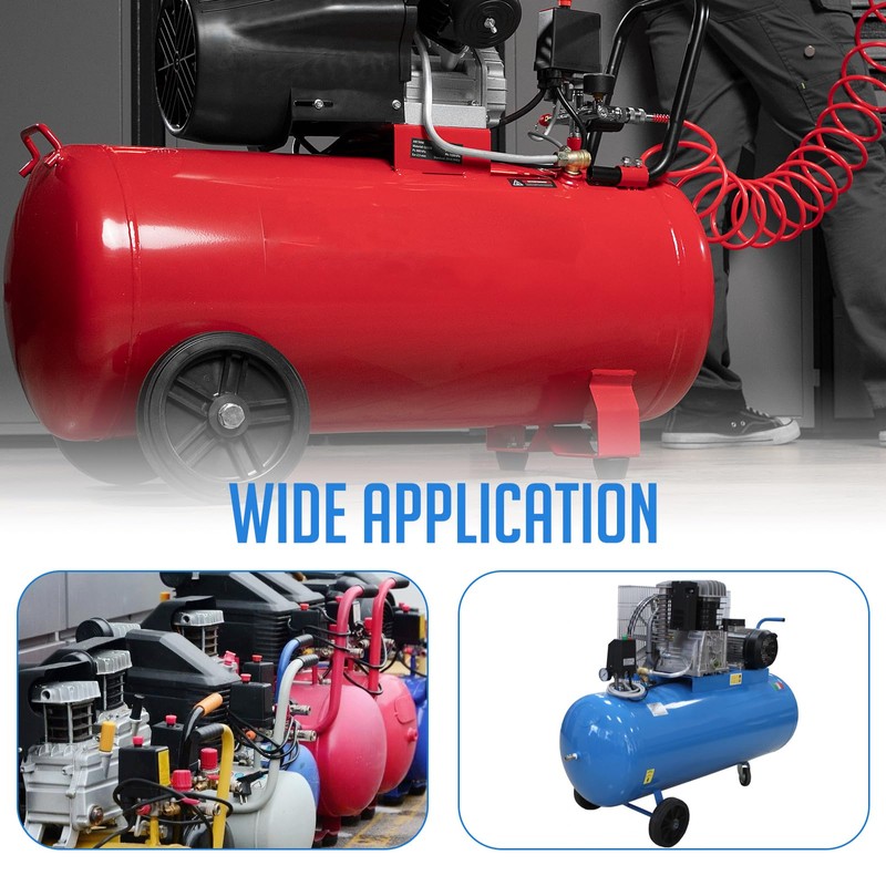 HONSNKS 2 Pcs 1/4" NPT(M) 200 PSI Air Compressor Pressure