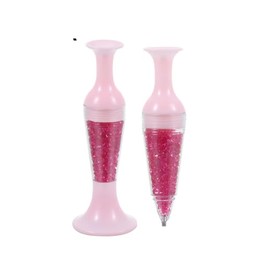 1 Pc Pink 5D Diamond Painting Pen,Diamond Painting Kits and Accessories， Flower Pot Shaped Comfort Grip Standable Ergonomic Point Drill Pen for Diamond Painting and Nail Art，Tools and Accessories