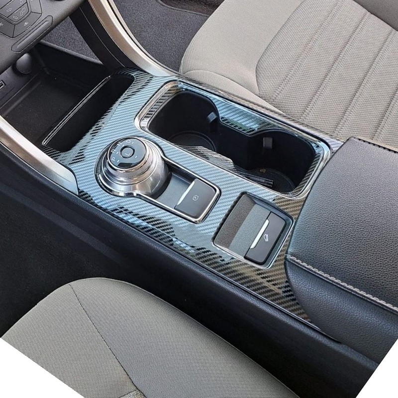 ruihe Carbon Fiber Pattern Car Gear Shift Knob Console Panel