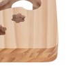 3D Night Lamp Bone Paw Print Pattern Hollow Design Wooden