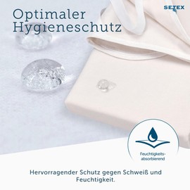 Setex Molton Mattress Protector, natural, 100 cm x 200 cm
