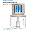 USB Charging Electric Food Processor - 600ML with 3 Additional