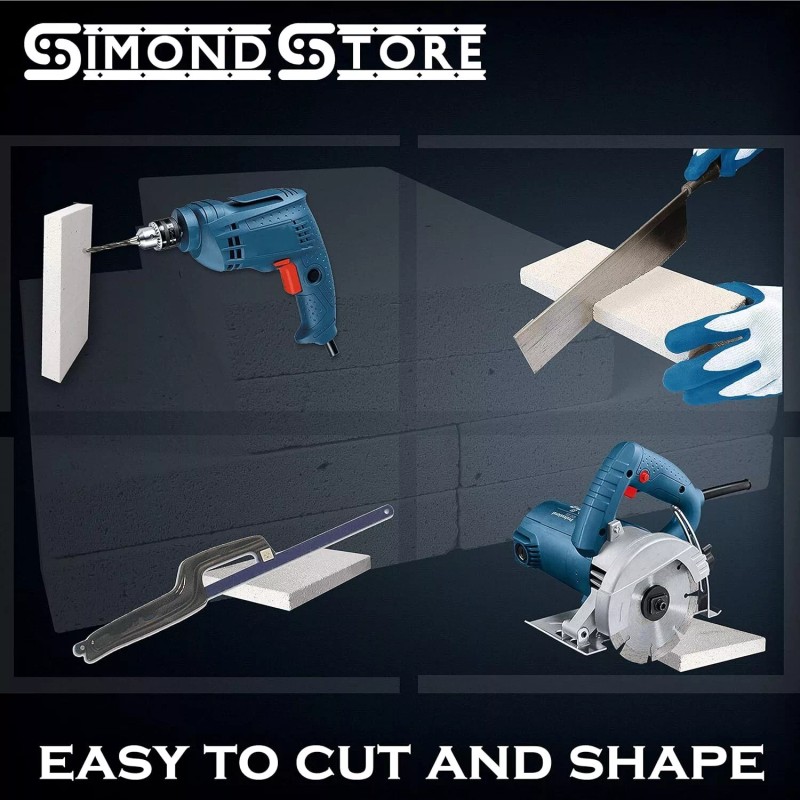 Simond Store Insulating Firebrick 9x4.5x2.5 IFB 2500F Set of 8
