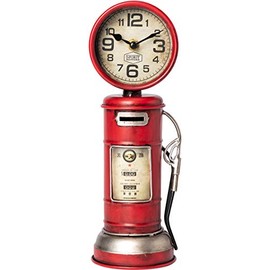 Spirit Motors Money Box Tank Column Retro with Clock – Sheet Steel – 29.8 x 10.6 x 9.8 cm