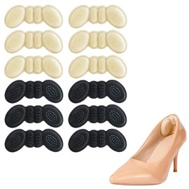 JEYORZY Fersenpolster Schuheinlagen, 6 Paar Fersenpolster, Fersenschutz Schuheinlagen, Selbstklebend Fersenschutz Fersenkissen, Schuhfüller Heel,Gegen Reibung Heel Pads für unisex, für zu große Schuhe