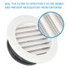 FOCCTS Air Vents Louver 8 Inch, ABS Round Vent Louver