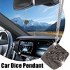 HZEL Bling Car Rear View Mirror Pendant, Creative Rhinestone Vehicle