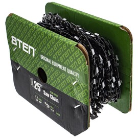 8TEN Chainsaw Chain Bulk Reel Semi Chisel 25 Foot .050 Gauge 3/8 Pitch Low Profile