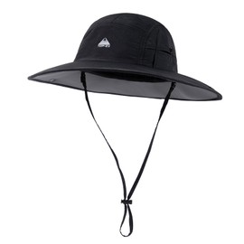 TOP-EX Large Size Women's Safari Hat, Adventure Hat, Foldable, Sunshade, Hat, Stylish, Fishing Hat, Mesh, Military Hat, 96560_Black, XL-2XL