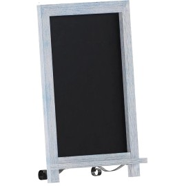 Flash Furniture Tabletop Magnetic Chalkboard Sign, Rustic Blue, 9.5" x 14"