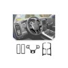 JeCar 5pcs Carbon Fiber Interior Trim Kit for 2012-2017 Dodge