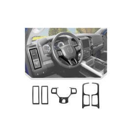 JeCar 5pcs Carbon Fiber Interior Trim Kit for 2012-2017 Dodge Ram 1500 Interior Accessories