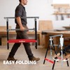 CRAFTZONE Folding Saw Horses 2 Pack 880lbs Total Capacity Adjustable