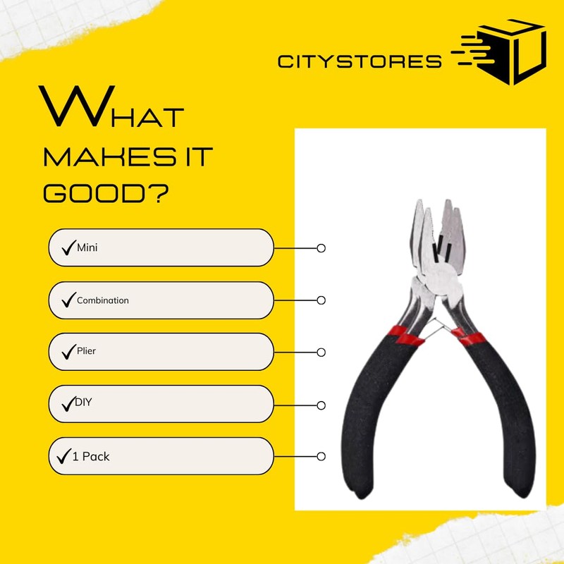 Citystores® Mini Combination Plier With Spring Small Pliers Tool Compact