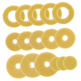 CORHAD 16-Hole Open Hole Felt Flute Pads Replacement Set Flute Maintenance Kit with Key Hole Accessories for Wind Instruments